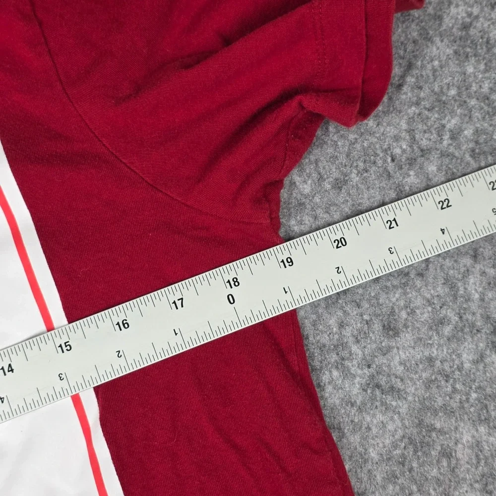 True Religion T-Shirt World Tour Buddha Red Crew Tee Dahlia Short Sleeve Small